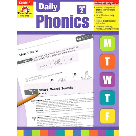 Evan-Moor Educational Publishers Daily Phonics Book, Teacher Edition, Grade 2 2788